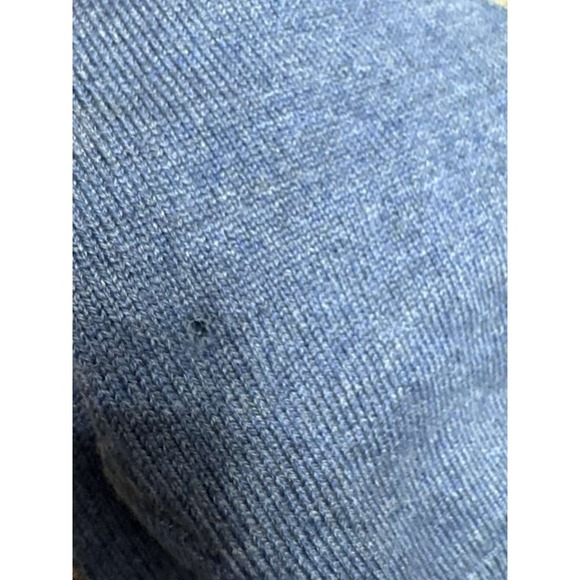 Brooks Brothers 346 Extra Fine Merino Wool V-Neck Sweater Navy Blue Mens Size S - Picture 8 of 12